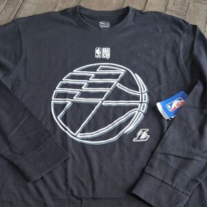 NBA Black Long Sleeve Tee